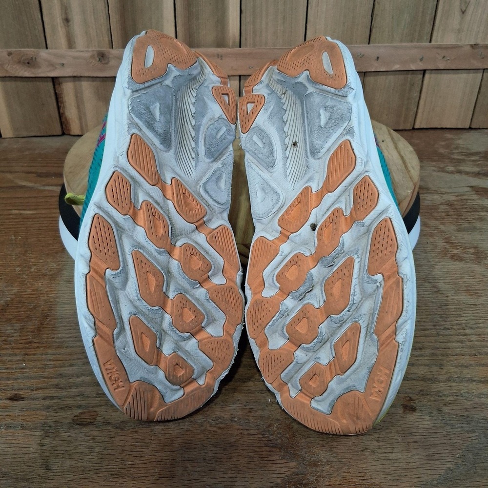 Hoka One One Clifton 9 Shoes Womens 9.5 Teal Mesh Running Sneakers 1127896 CEPR - Picture 7 of 10